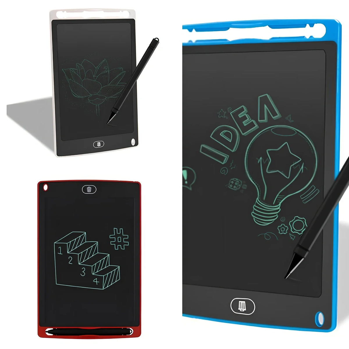 8.5-inch LCD Writing Board with Pressure-Sensitive Stylus | Paperless ...