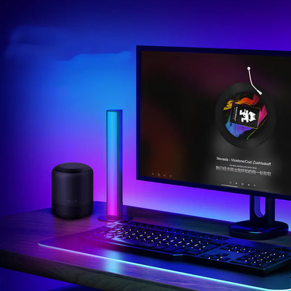 25.5cm black and white RGB ambient light strips with 470 lumens brightness and smart connectivity options