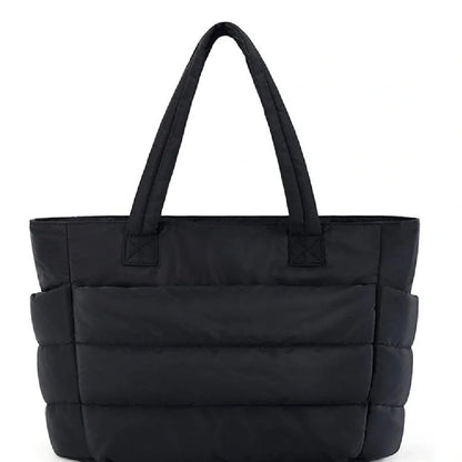 Women's large cotton handbag with zipper in multiple colours