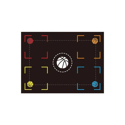 Premium Basketball Training Mat with Durable Rubber Construction and Specialized Markings for Improved Footwork and Ball Control
