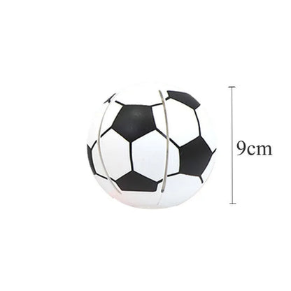 Convertible glowing ball and flying disc dog toy in plastic with 9cm diameter