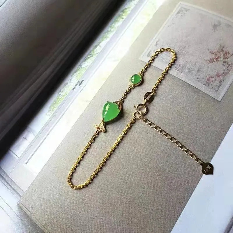 Retro-style copper bracelet with electroplated yellow gold finish, unisex fashion jewellery