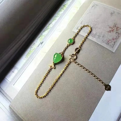 Retro-style copper bracelet with electroplated yellow gold finish, unisex fashion jewellery