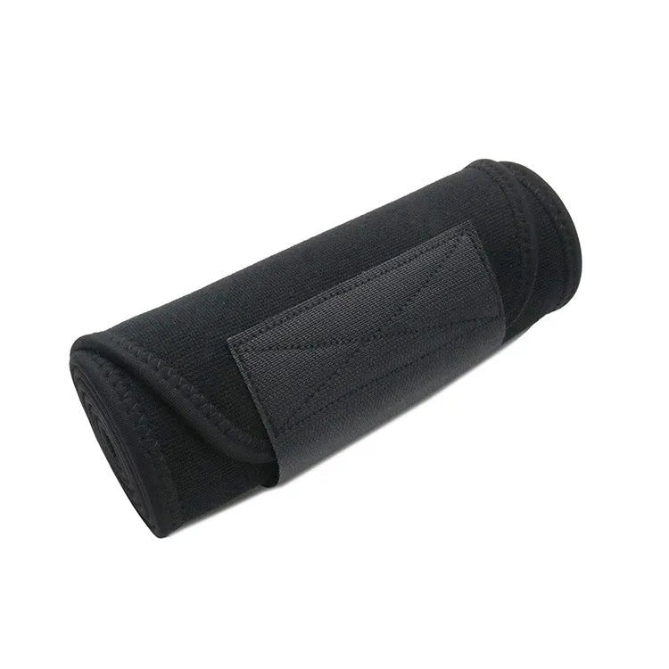 Adjustable neoprene lumbar support belt for fitness and running in black colour option