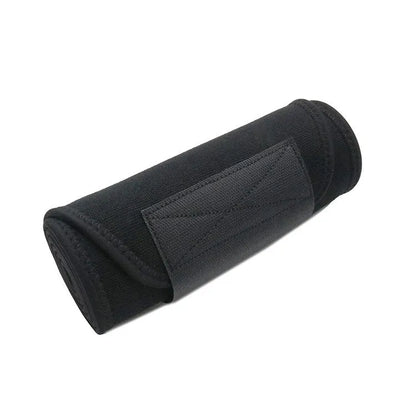 Adjustable neoprene lumbar support belt for fitness and running in black colour option