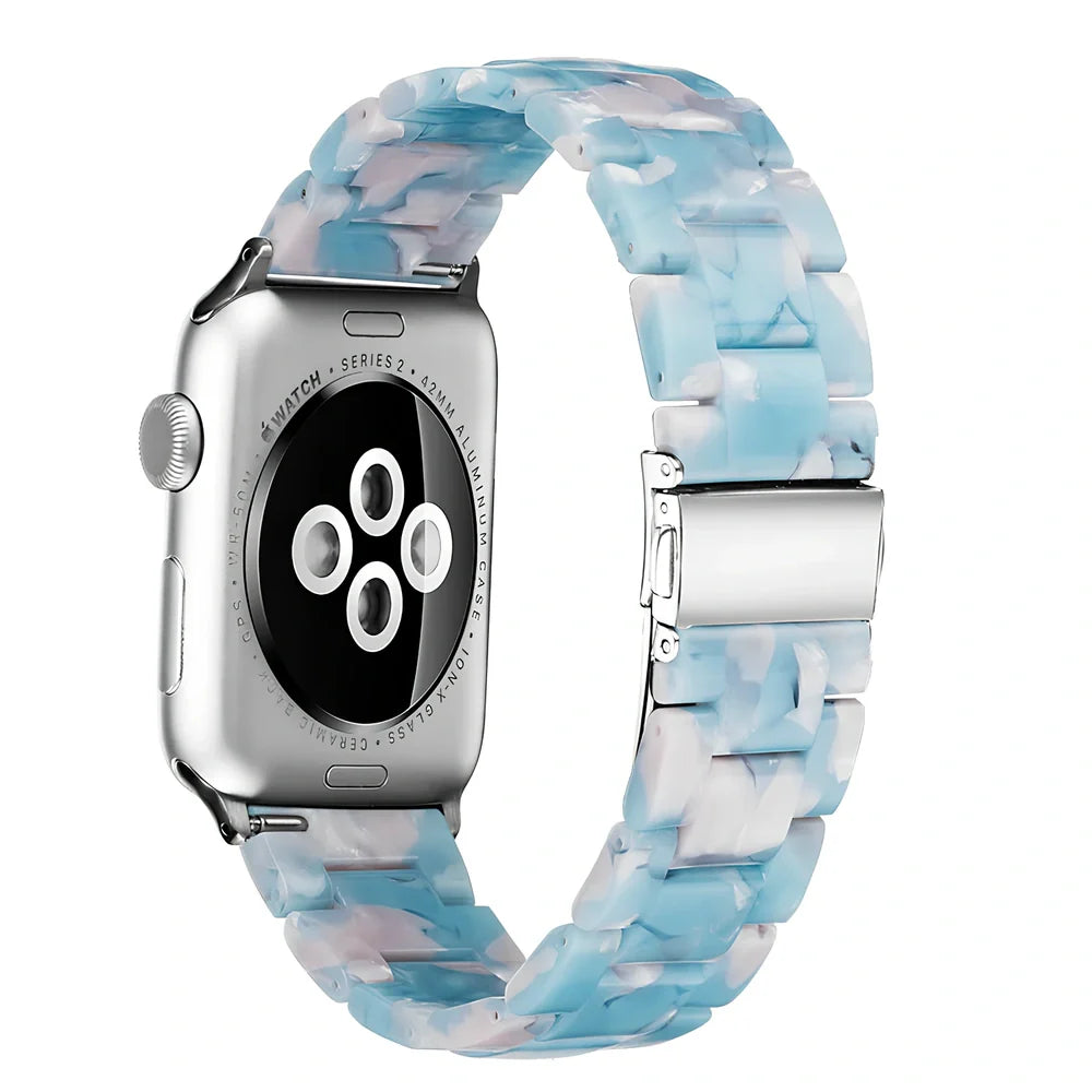 Apple Resin Slim Watch Band in multiple colours showing lightweight 35g construction and compatibility with Apple Watch