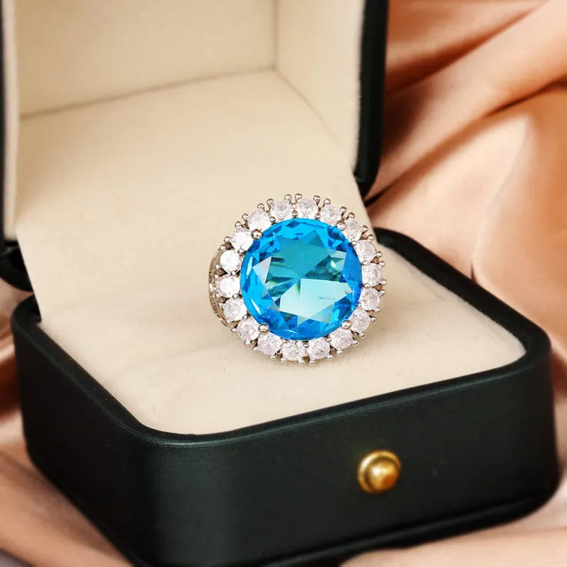 Italian court retro hollow women's ring in brass steel with KYRA0406 colour