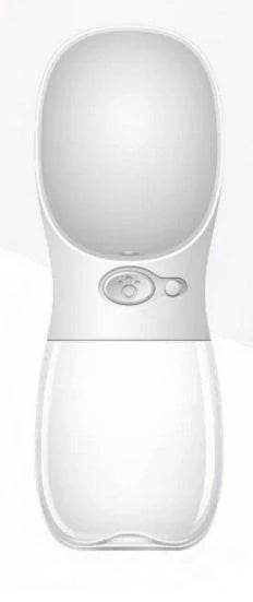 Traveling Out Portable Dog Water and Food Dispenser in pink, green, blue, and gray