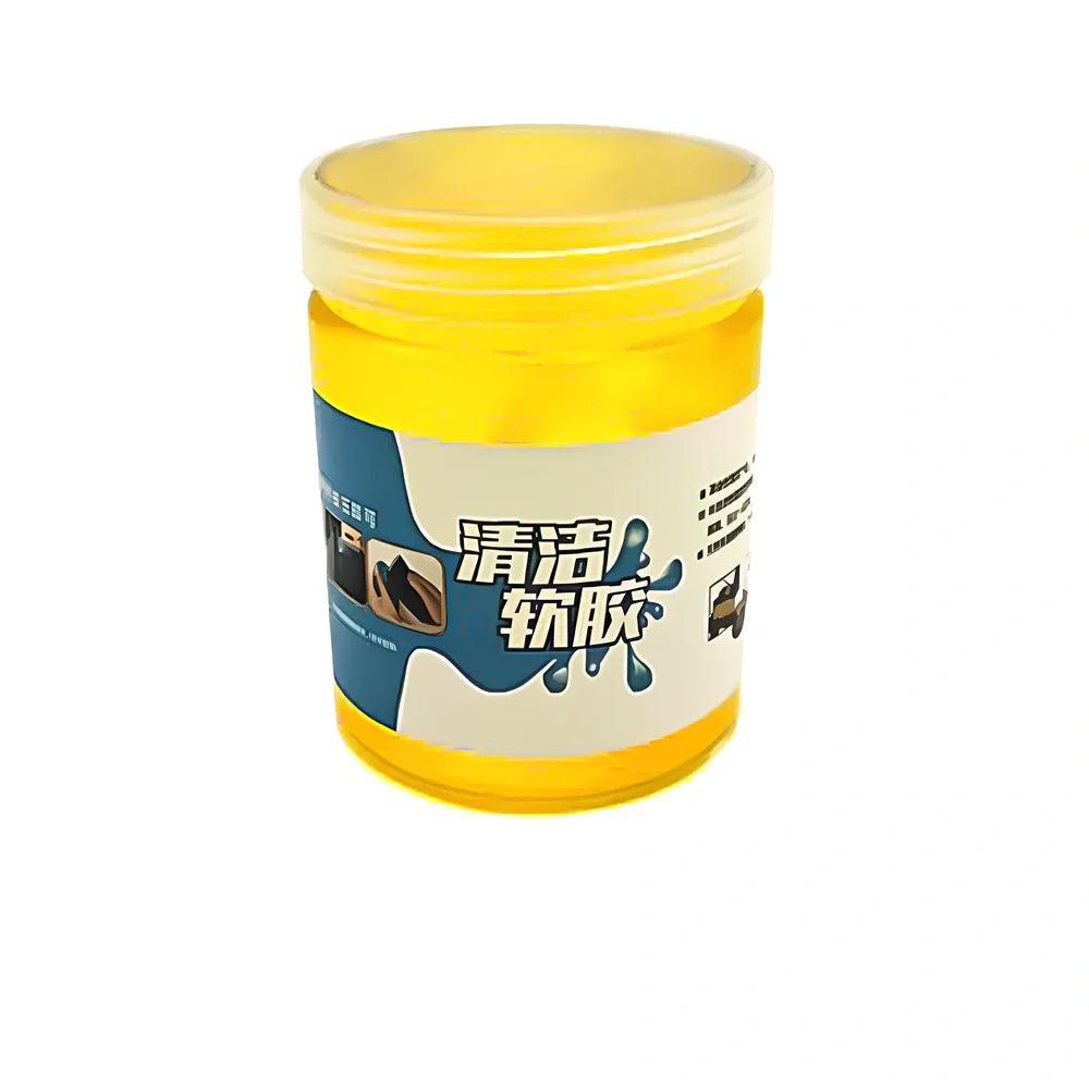 Blue vehicle soft glue gap cleaner tool, 200g box, 7cm height for removing debris from car crevices
