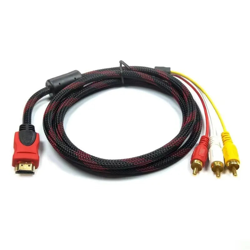 HDMI to AV15 M conversion cable 1.5 metre length with alloy connector housing