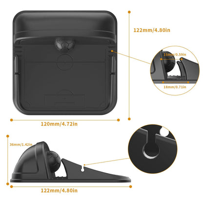 Silicone automobile phone holder with adhesive dashboard mount in X5 colour