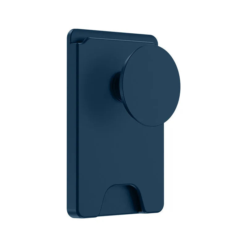Minimalist magnetic suction phone airbag holder in black for compatible iPhone office use