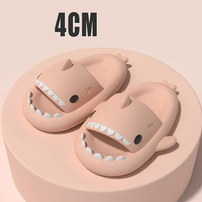 Cozy shark-themed slippers made of premium EVA material for indoor and outdoor wear