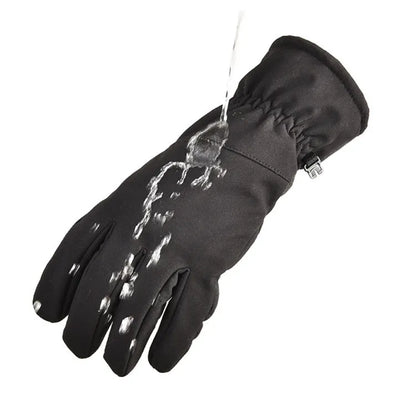 Outdoor tactical ski gloves with touch screen fingertips and anti-slip palm grip in camouflage colour