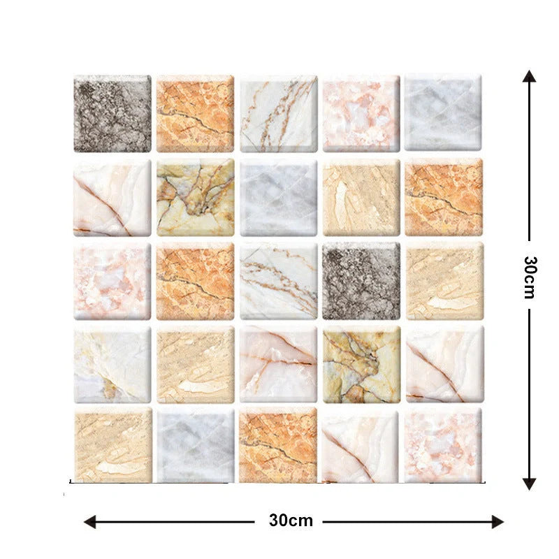 Moisture-proof brick wallpaper sticker for kitchen and bathroom walls