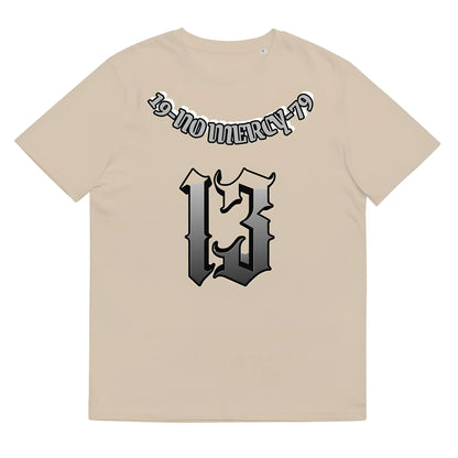 Cotton unisex summer t-shirt in loose straight cut with short sleeves