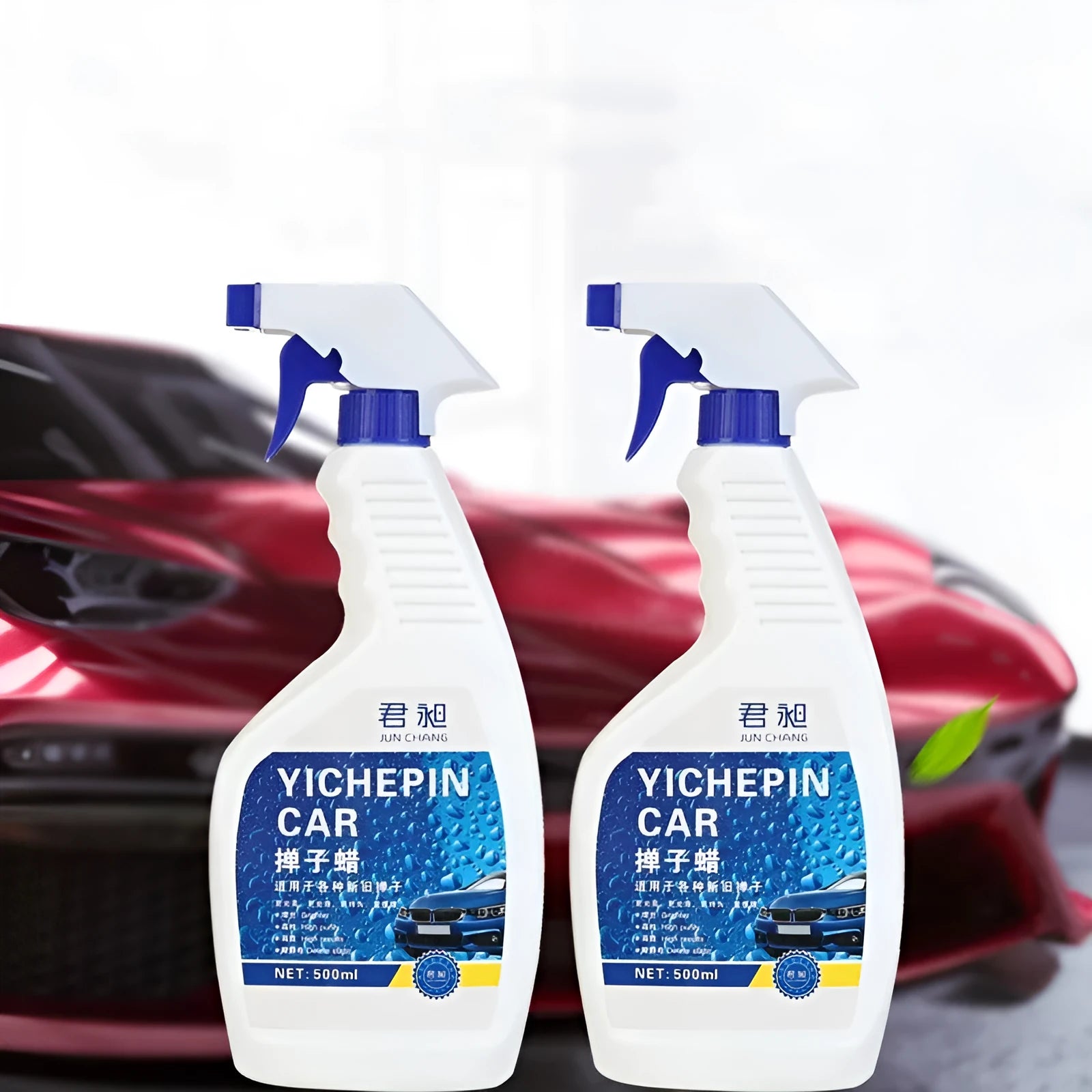 500ml powder sprayer car wax with dust wax applicator for paint maintenance