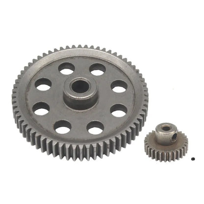 Metal tram motor gear set for HSP Unlimited 110 with 64T gear and pinion options