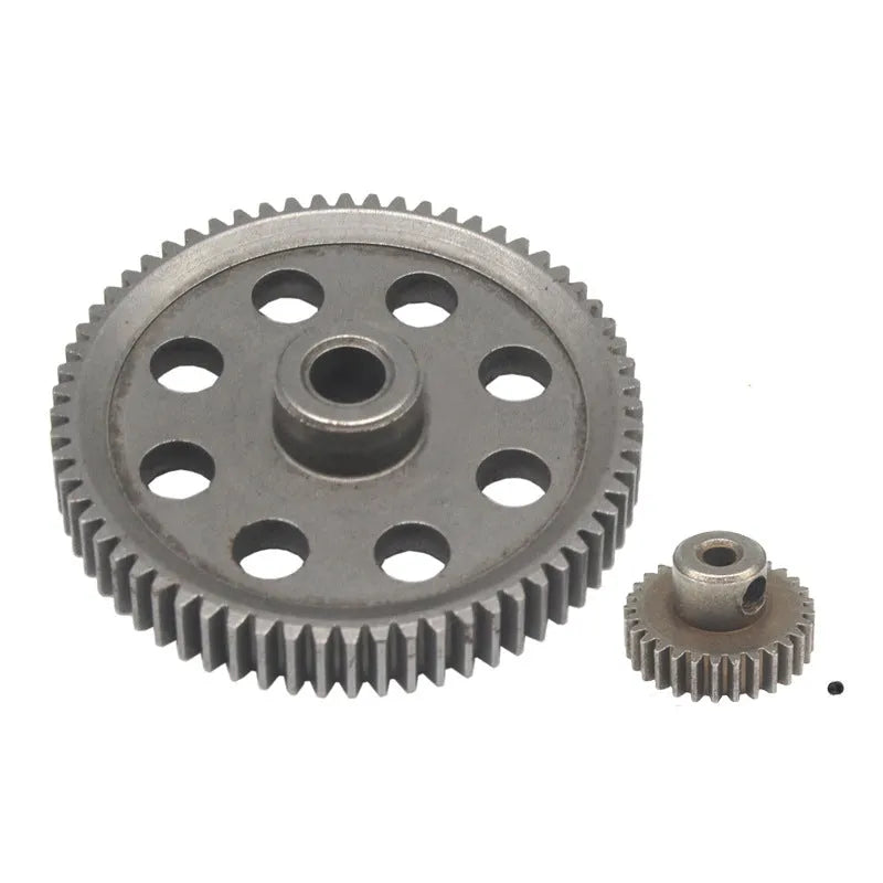 Metal Tram Motor Gear Set for HSP Unlimited 110 RC Car Teenagers 7-14 Years 64T 17T 64T 21T 64T 23T 64T 26T 64T 29T Replacement Spur and Pinion Gears