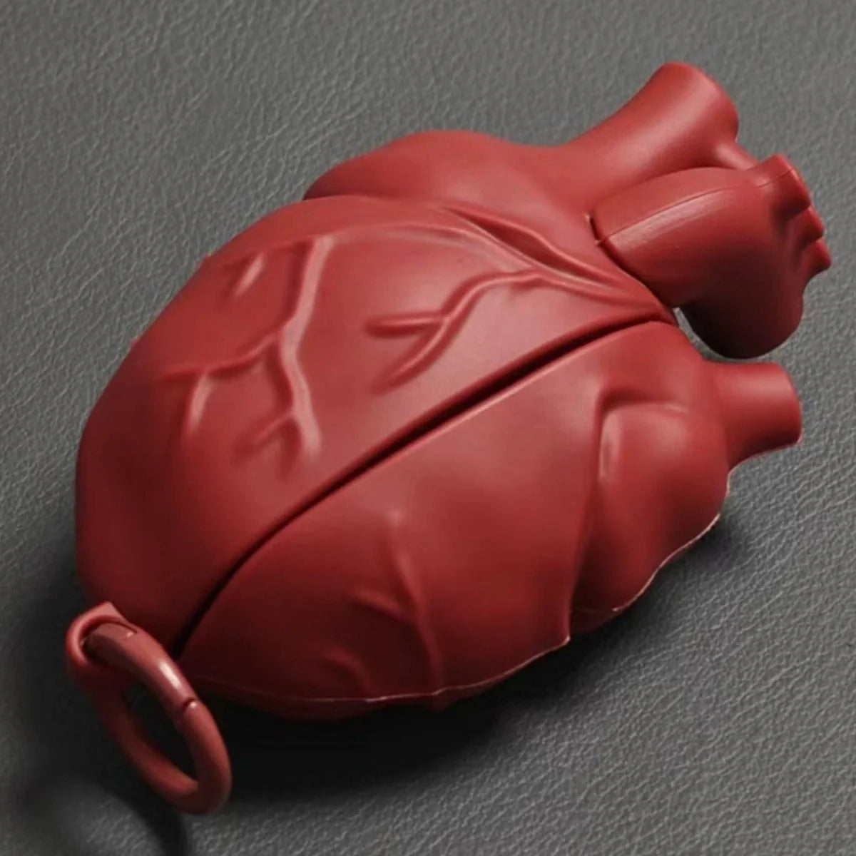 3D Heart Style Silicone Case for AirPods Pro and 3rd Generation in wine red and ivory white