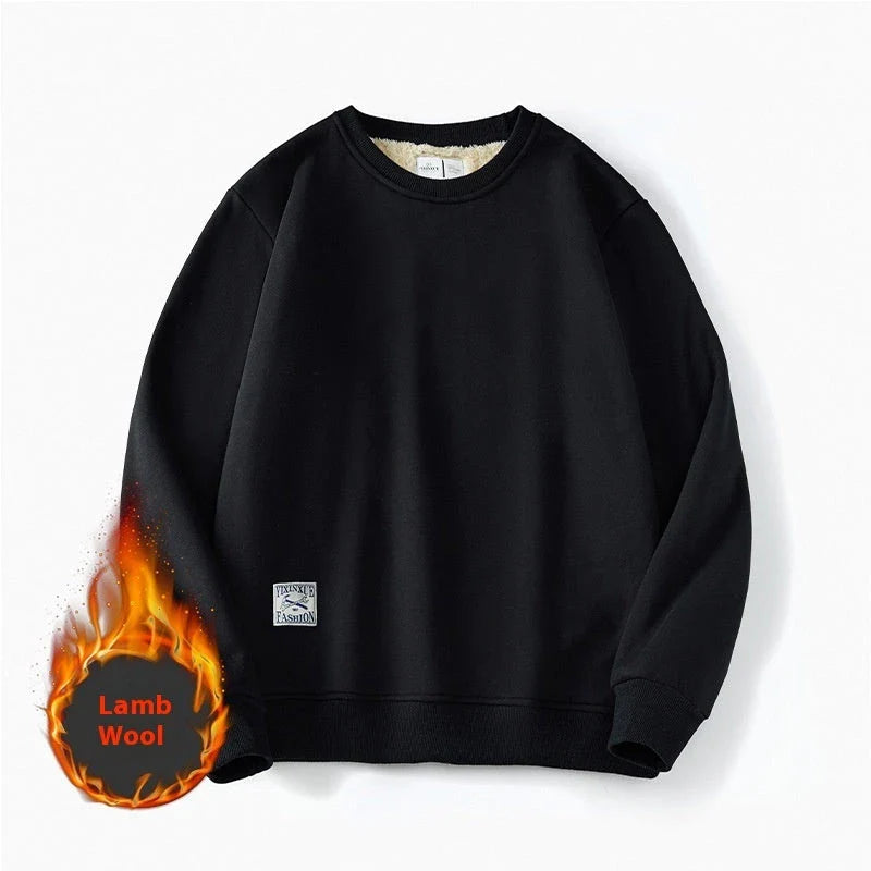 Cozy fleece pullover sweatshirt for men in a variety of classic colors