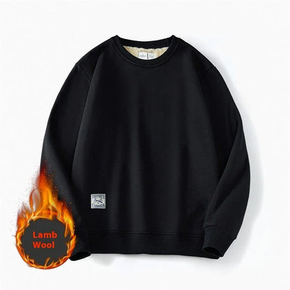 Cozy fleece pullover sweatshirt for men in a variety of classic colors