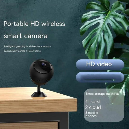 1080p wireless WIFI surveillance camera with wide-angle lens for home security monitoring
