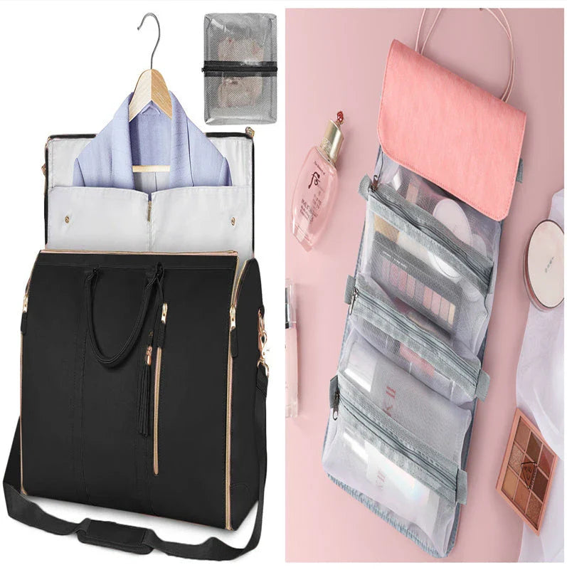 Stylish and durable carry-on travel bag with convenient organization pockets and versatile storage options