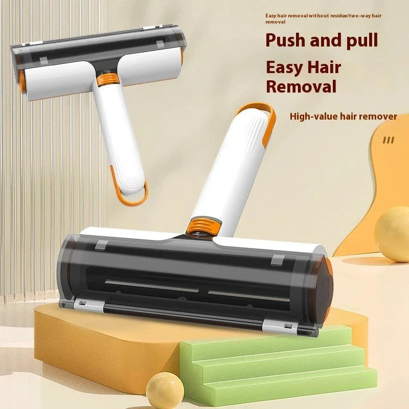 A versatile pet hair removal brush made of durable ABS material, allowing for effortless grooming and cleaning of fabrics and surfaces.