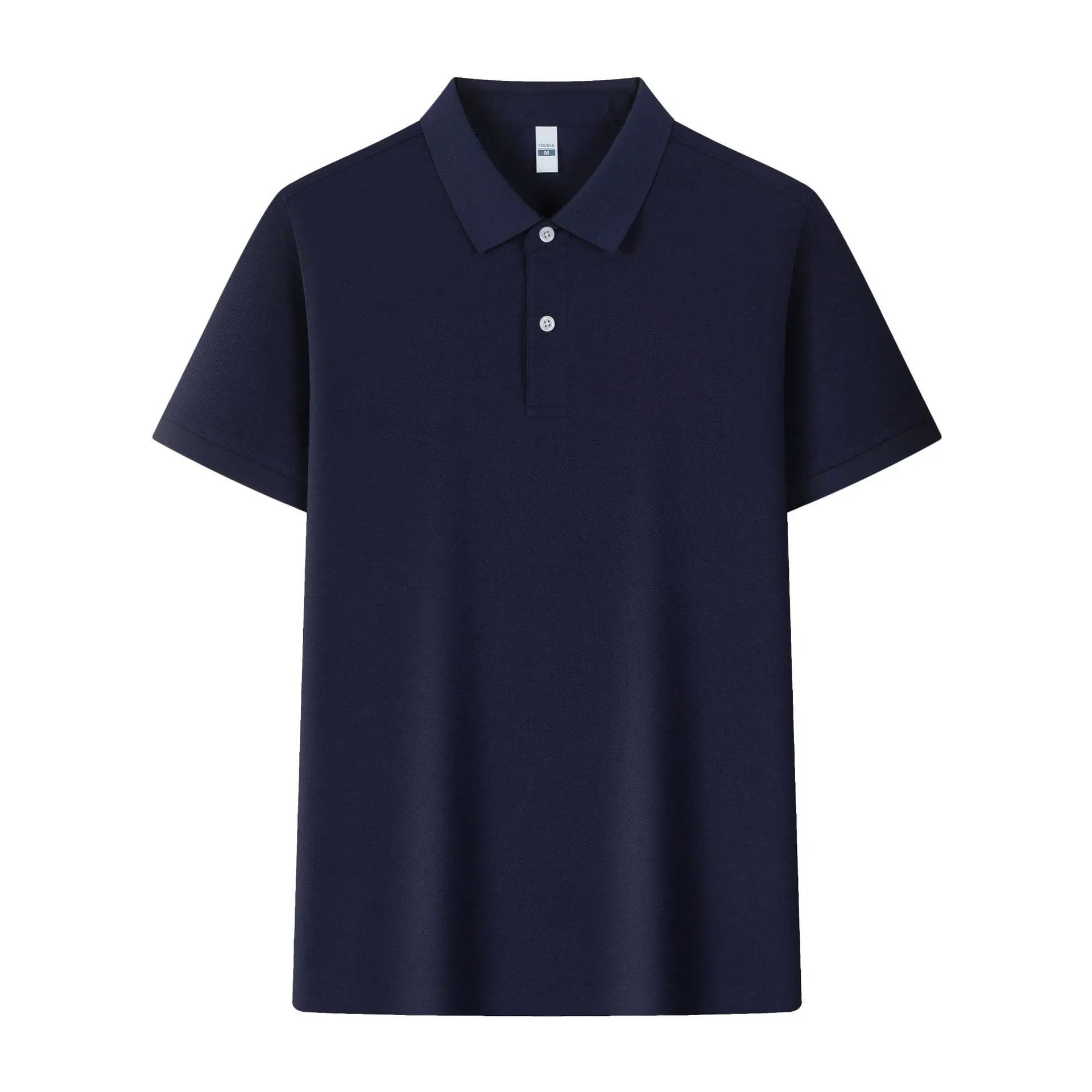Ice silk cotton polo shirt with lapel collar in various colours for summer business wear