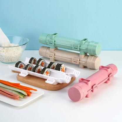 DIY sushi making kit with quick sushi bazooka for easy Japanese rolls