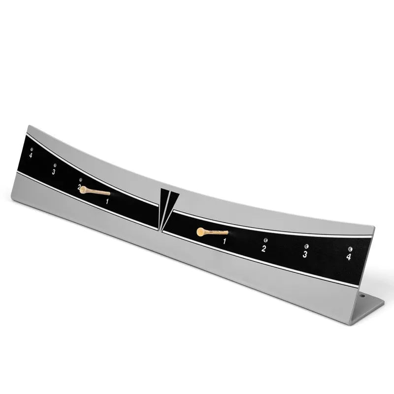 Golf putter trajectory balance simulator with adjustable push rod balancer on practice green