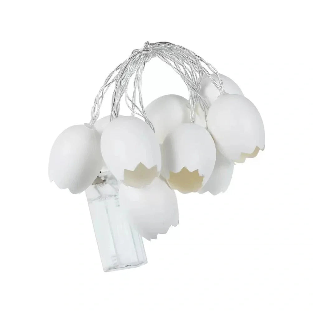 Easter Broken Shell Egg LED String Lights for festive home and garden decorations