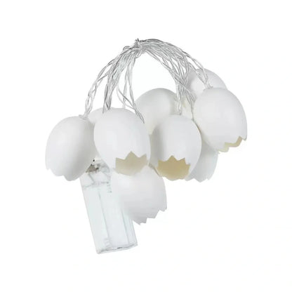 Easter Broken Shell Egg LED String Lights for festive home and garden decorations