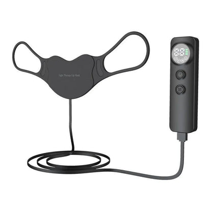 Black LED photon beauty mask for face and neck light therapy treatment at home