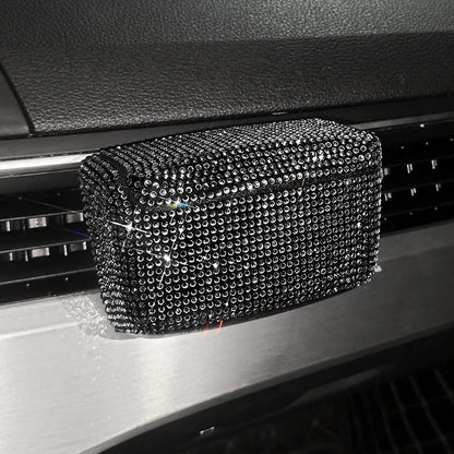 Full Diamond Series plastic car ashtray for air vent fitting in seven colour options