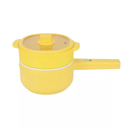 Multifunctional electric cooker with non-stick pot and glass cover