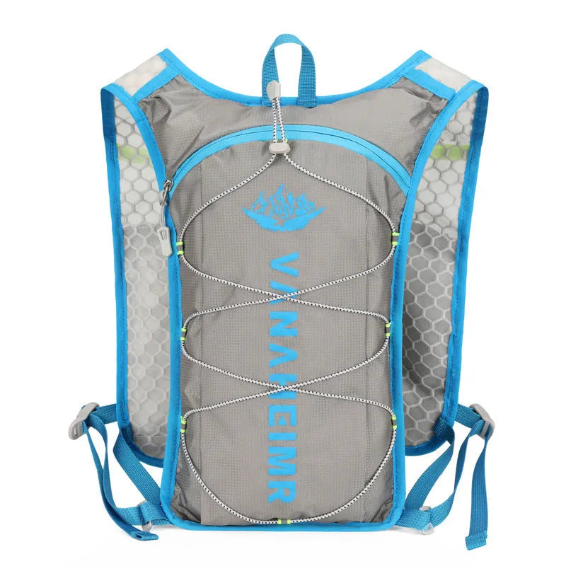 Ultra-light waterproof outdoor backpack in streamer orange colour with air pillow belt system