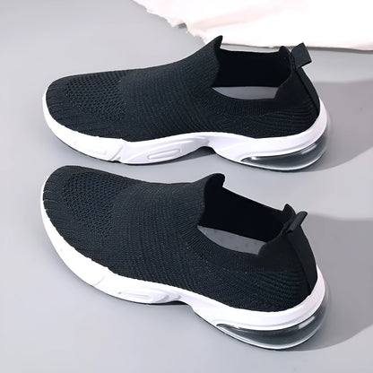 Slip-on breathable mesh sock shoes with a low-top design and PVC sole, shown in a neutral colour.