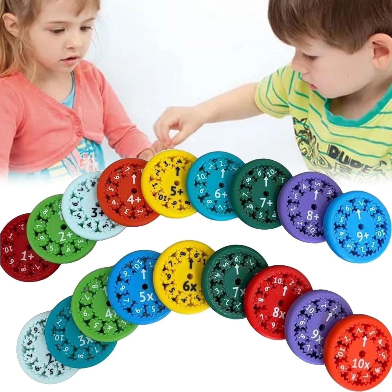 Vibrant Math Fidget Spinners for educational fun and stress relief