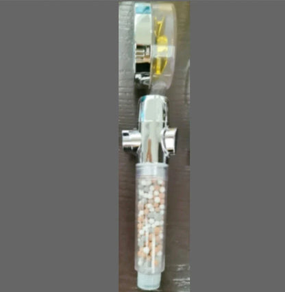 360° Rotating Shower Head with Built-In Fan - Premium ABS Plastic Construction, Water-Saving High-Pressure Spray