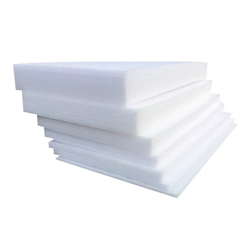 White EPE pearl cotton foam board sheet measuring 200cm by 100cm with 10mm thickness