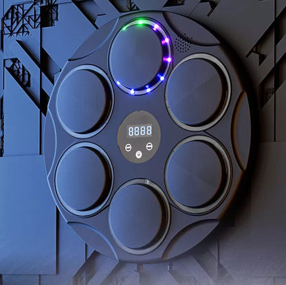 Smart Bluetooth Music Boxing Target with black coloured lights for fitness training