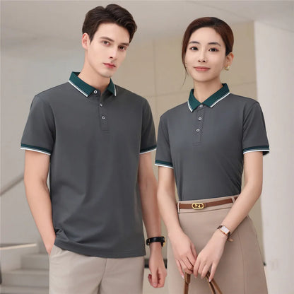 185g print polo shirt in straight pullover fit, short sleeve, colour matching, sizes S to 4XL