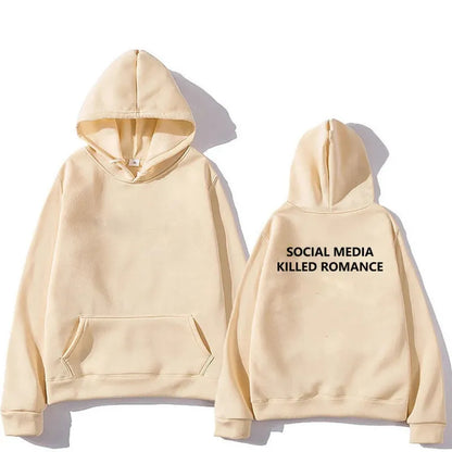 Men's slim fit hoodie with printed spring letter pattern, long sleeves, and hood in polyester material