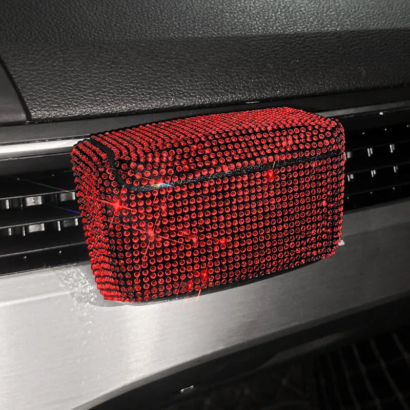Full Diamond Series plastic car ashtray for air vent fitting in seven colour options