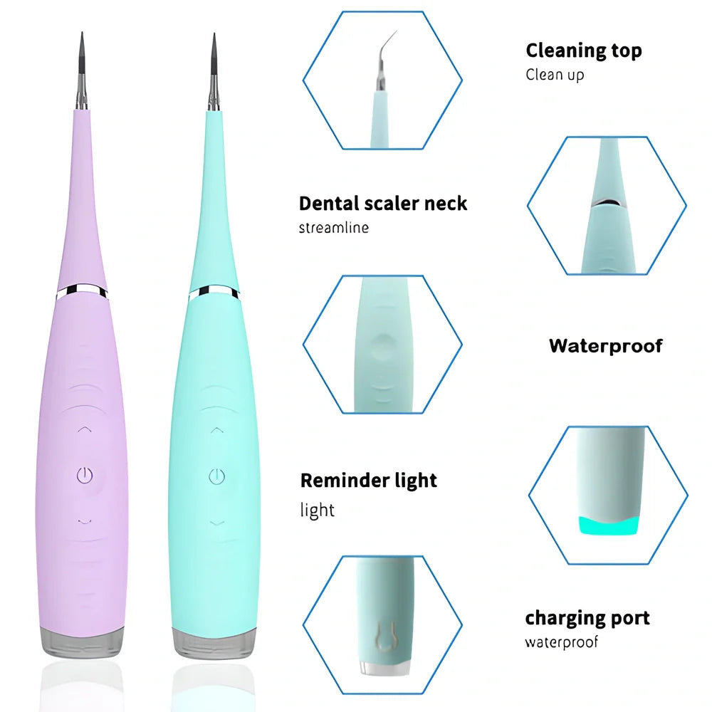 Premium Ultrasonic Sonic Dental Scaler - Powerful vibrations for deep cleaning and teeth whitening