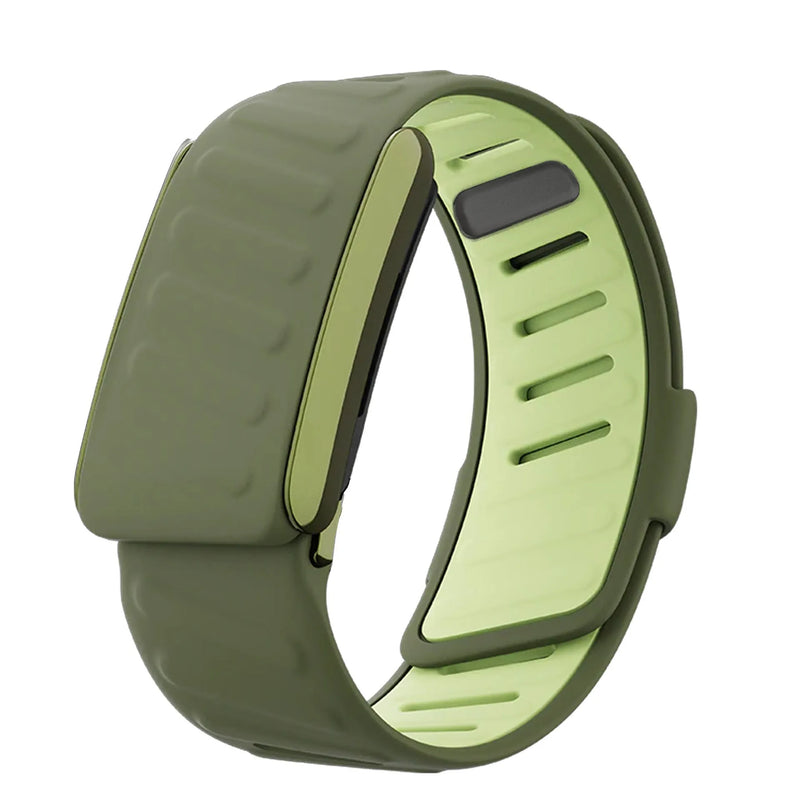 Whoop 50 One Peak MG wristband replacement strap compatible with Whoop 50 One Peak fitness tracker in multiple colour and style combinations including black MG, green 5.0, orange, and dark grey orange options