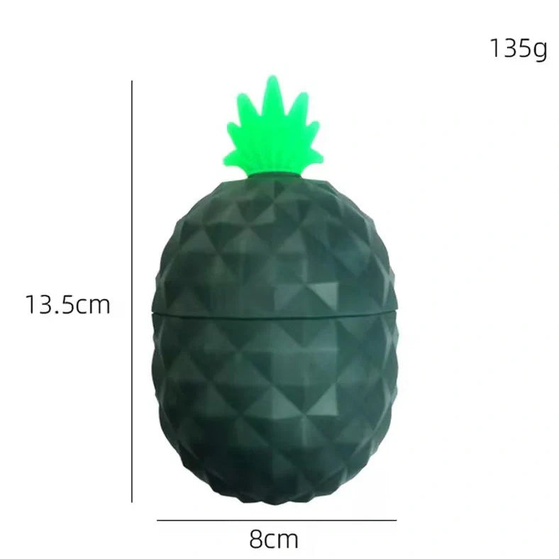 Silicone facial ice roller mold measuring 14.5cm by 7cm with pineapple and single horn style options