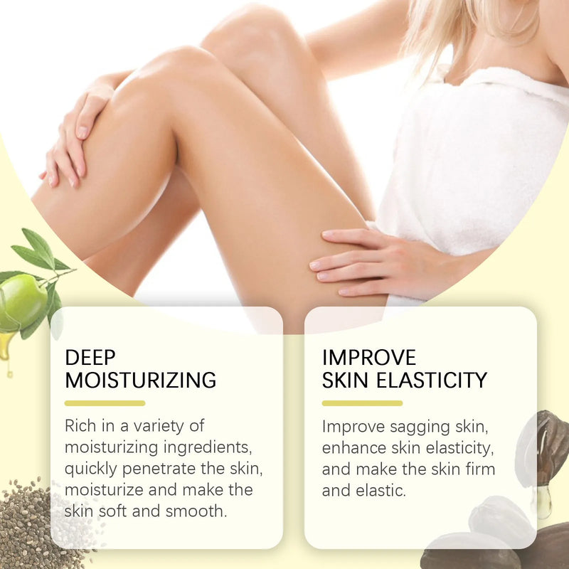 Body care kit with moisturising cream 100g and skin oil 100ml, a nourishing and firming skin massage skincare set for general skin types, providing a complete two-product facial and body treatment routine
